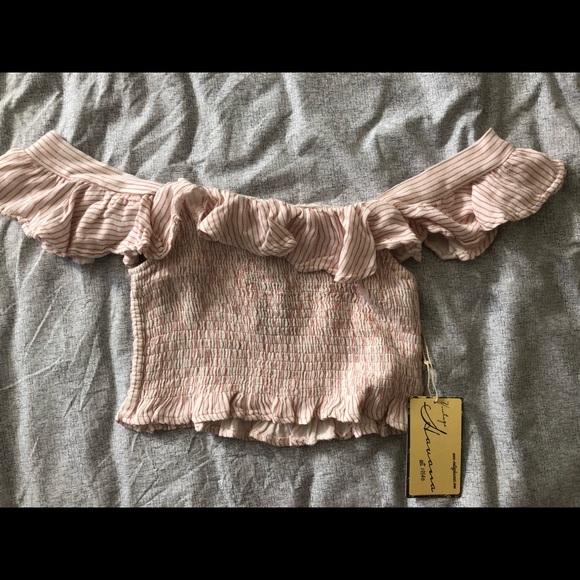 VINTAGE RUFFLE SMOCKED TOP - Picture 4 of 4